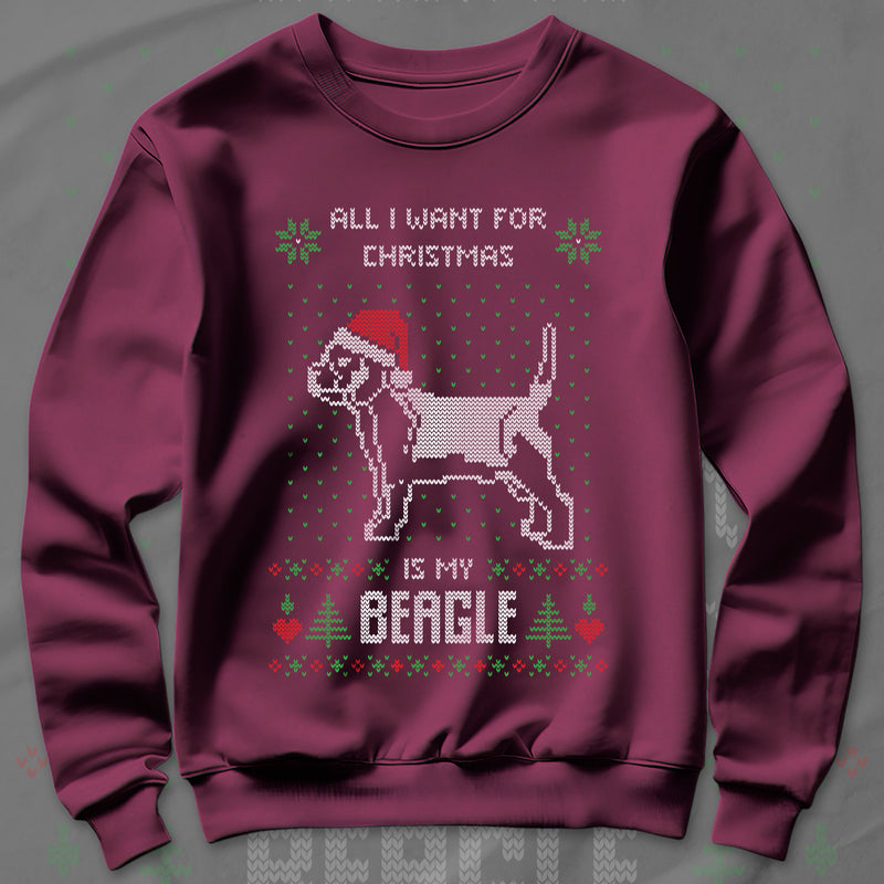 All I Want Christmas Is My Beagle - Sweatshirt